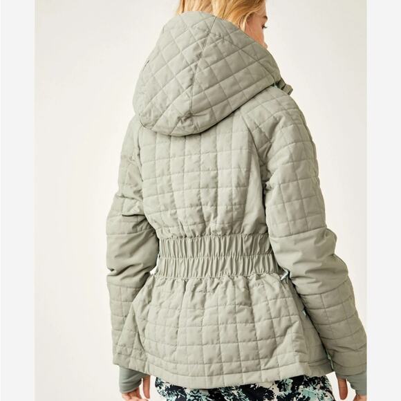 Free People Movement All Prepped Ski Coat In Greyed Olive XL - Picture 9 of 11